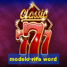modelo rifa word
